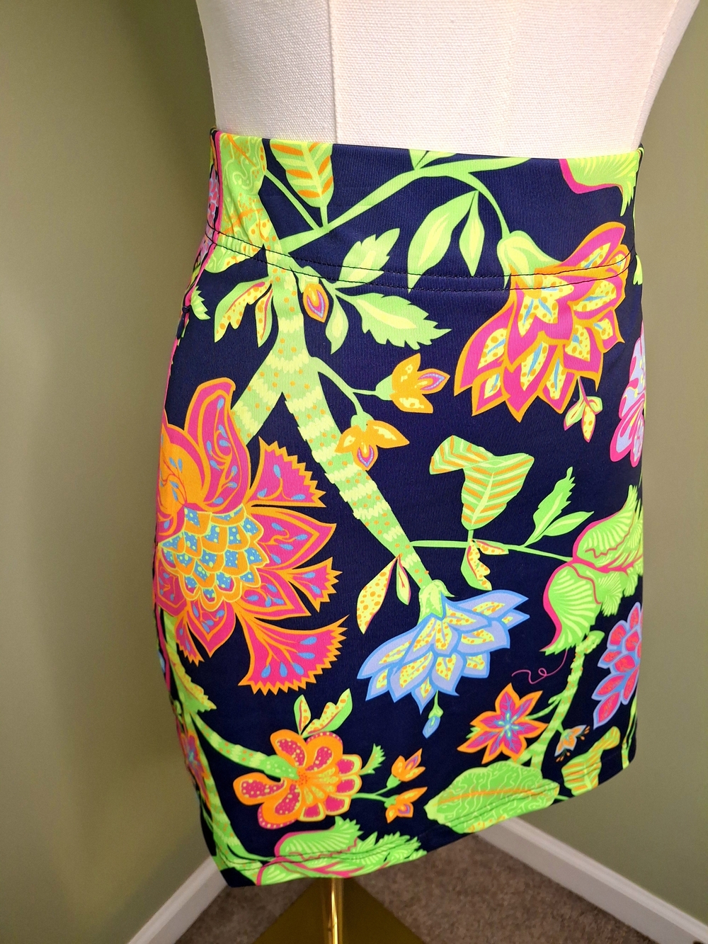 Gretchen Scott Floral Skort XS Bright Resort Golf Tennis Skirt